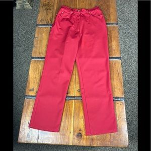 ST JOHN Red Pants Size 2